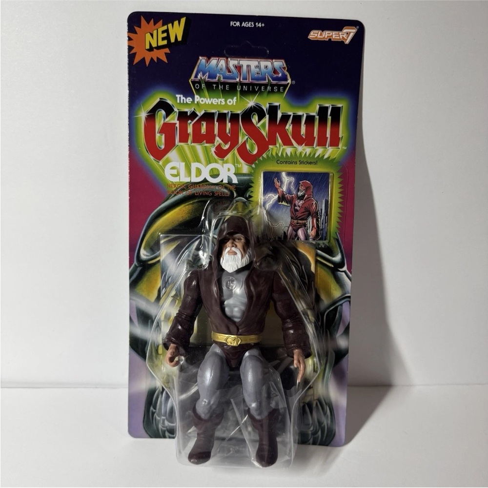Super7 Masters Of The Universe Eldor Powers Of Grayskull MOC Unpunched Figure